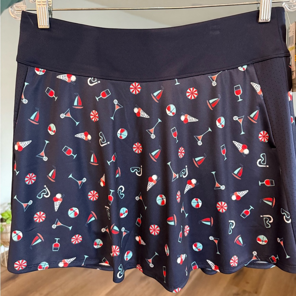 PGA Tour Navy Golf Skort